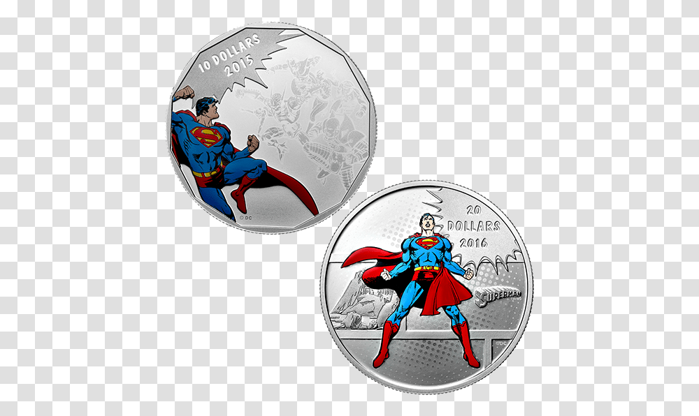 Dc Comics Coins 2016, Person, Money, Logo Transparent Png