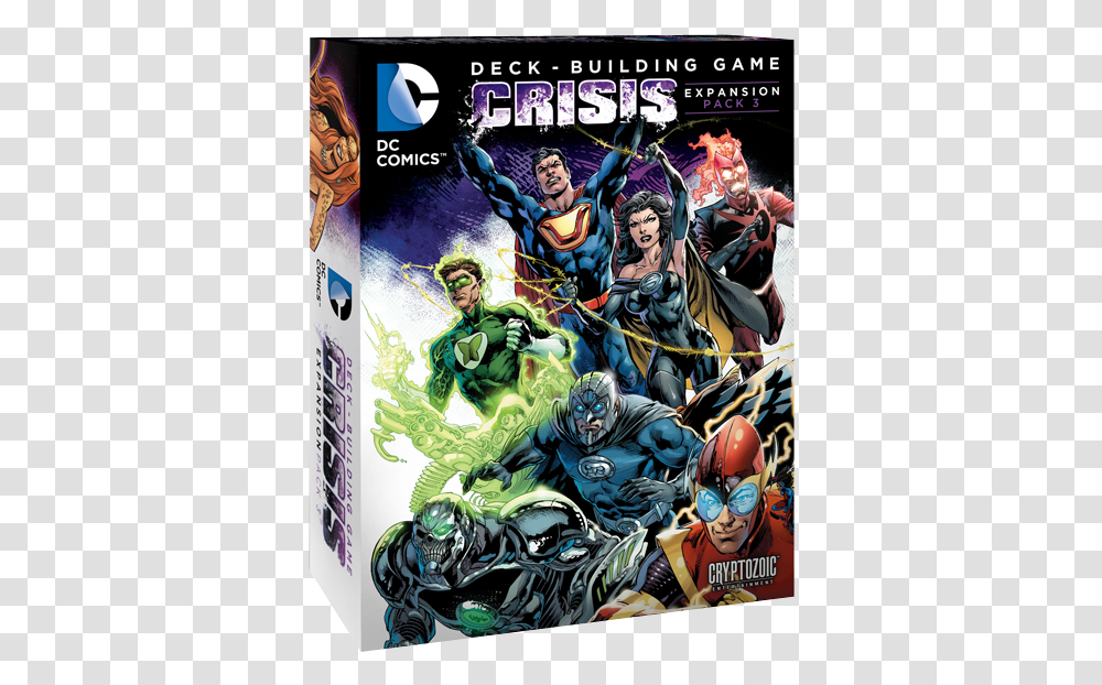 Dc Comics Deck Building Game Crisis Expansion Pack, Poster, Advertisement, Helmet Transparent Png