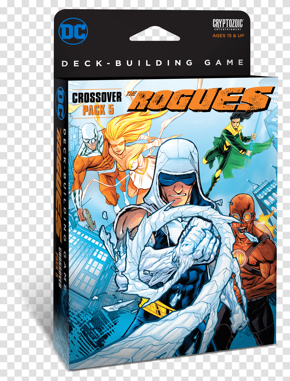 Dc Comics Deck Building Game Dc Deck Building Game Rogues, Person, Human, Batman, Poster Transparent Png