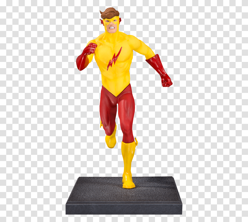 Dc Comics Kid Flash Statue, Person, Hand Transparent Png
