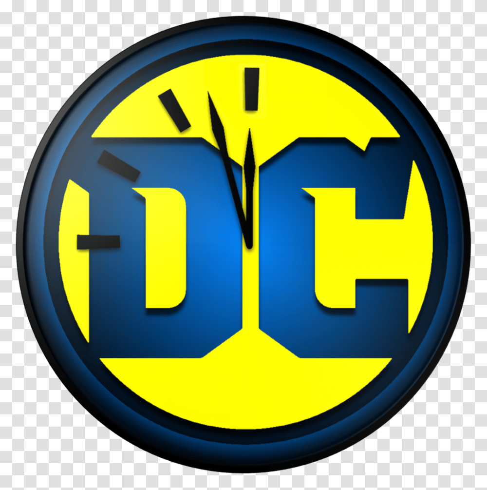 Dc Comics Logo Icon, Analog Clock, Light, Compass Transparent Png