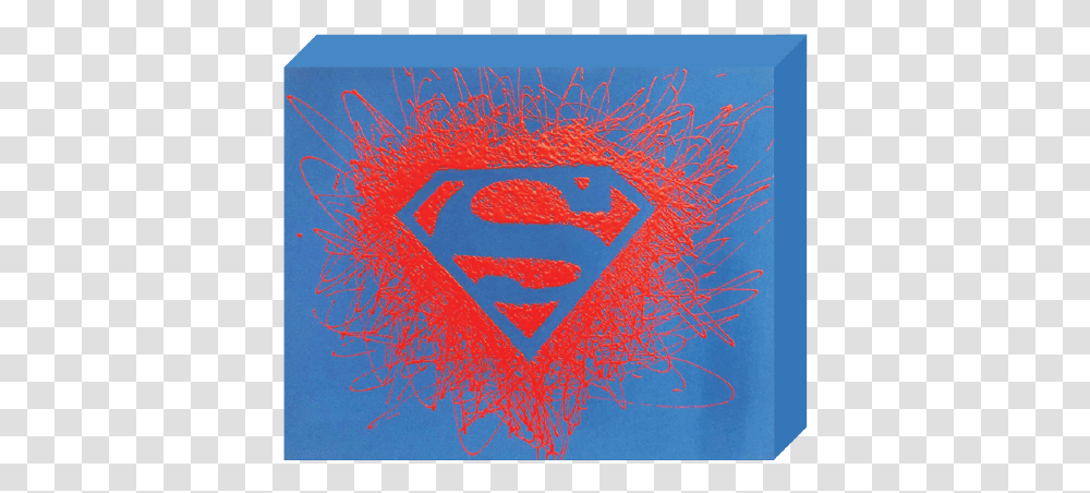 Dc Comics Paint Splatter Canvas Superman Superman, Logo, Label Transparent Png