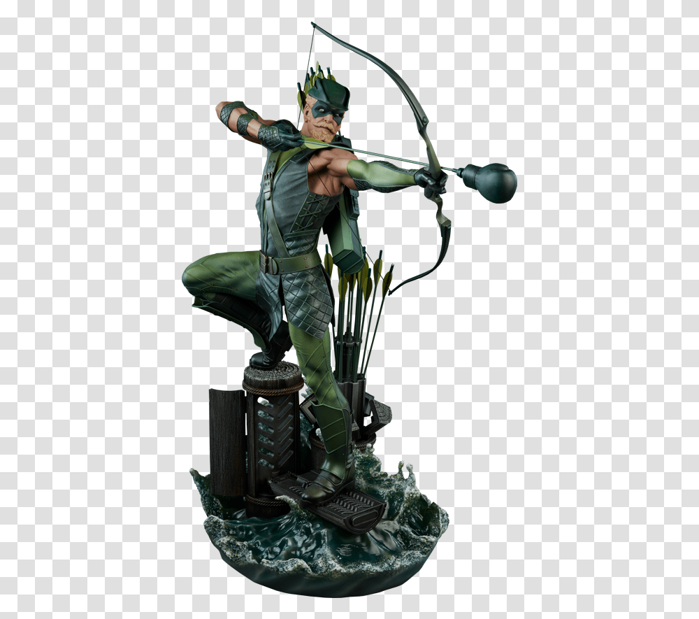 Dc Comics Premium Figure Green Green Arrow Premium Figure, Person, Human, Bow, Archer Transparent Png