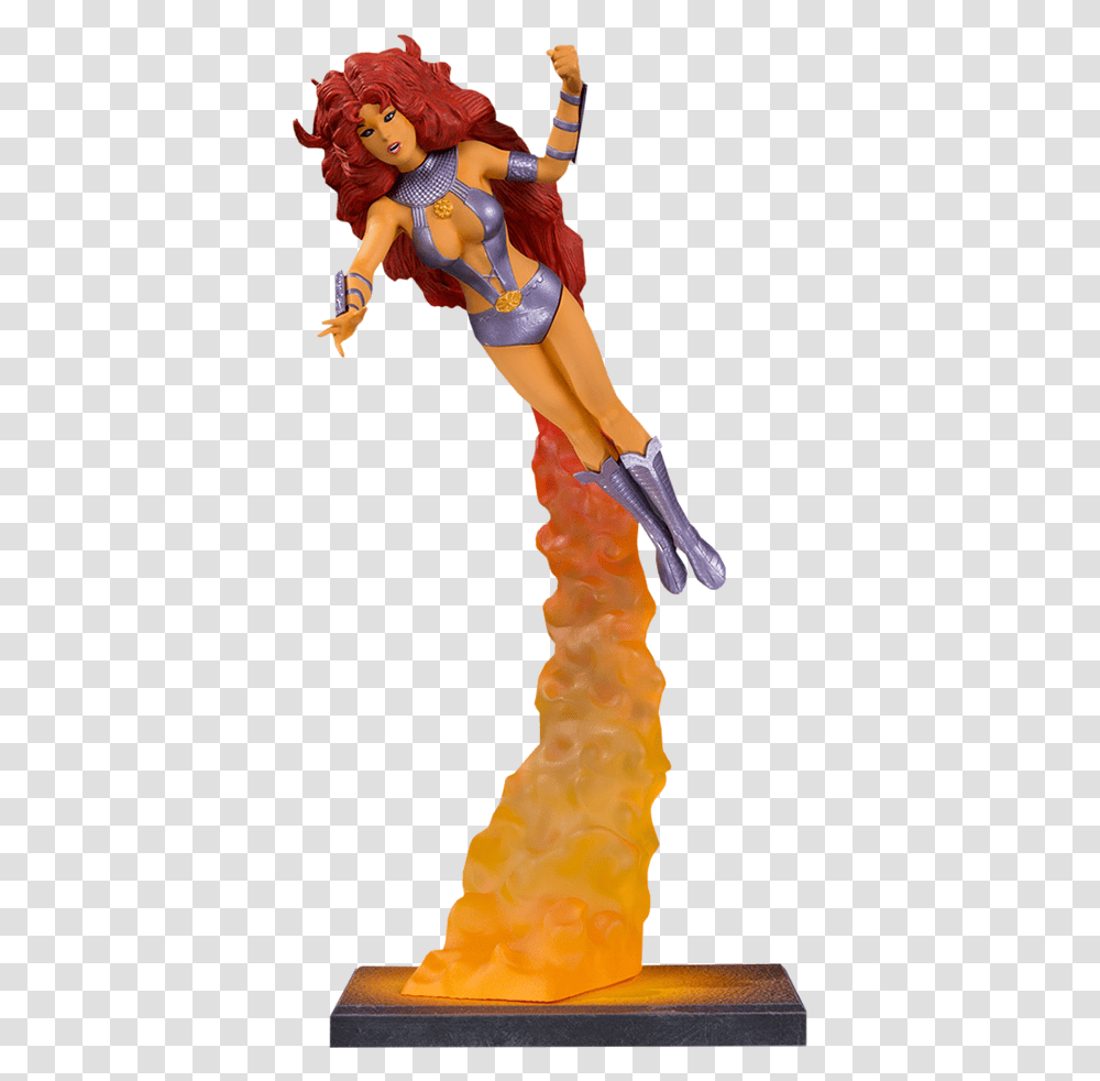 Dc Comics Starfire Statue Starfire Dc New Teen Titans, Person, Clothing, Costume, Figurine Transparent Png