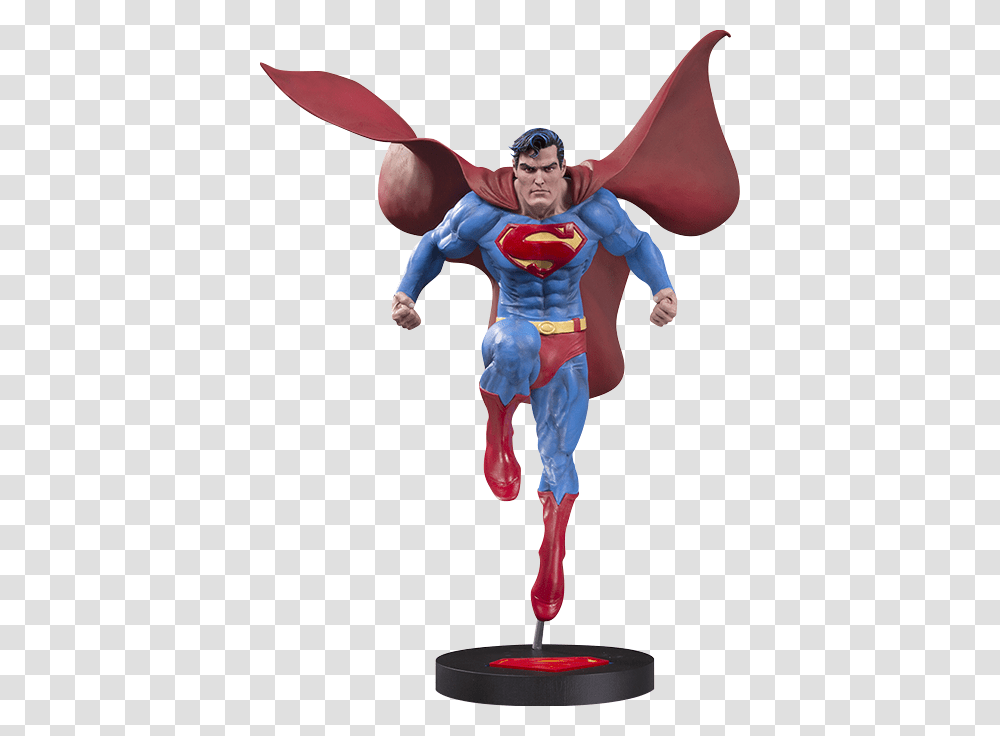 Dc Comics Statue Superman Dc Collectibles Superman Statue, Figurine, Person, Costume Transparent Png
