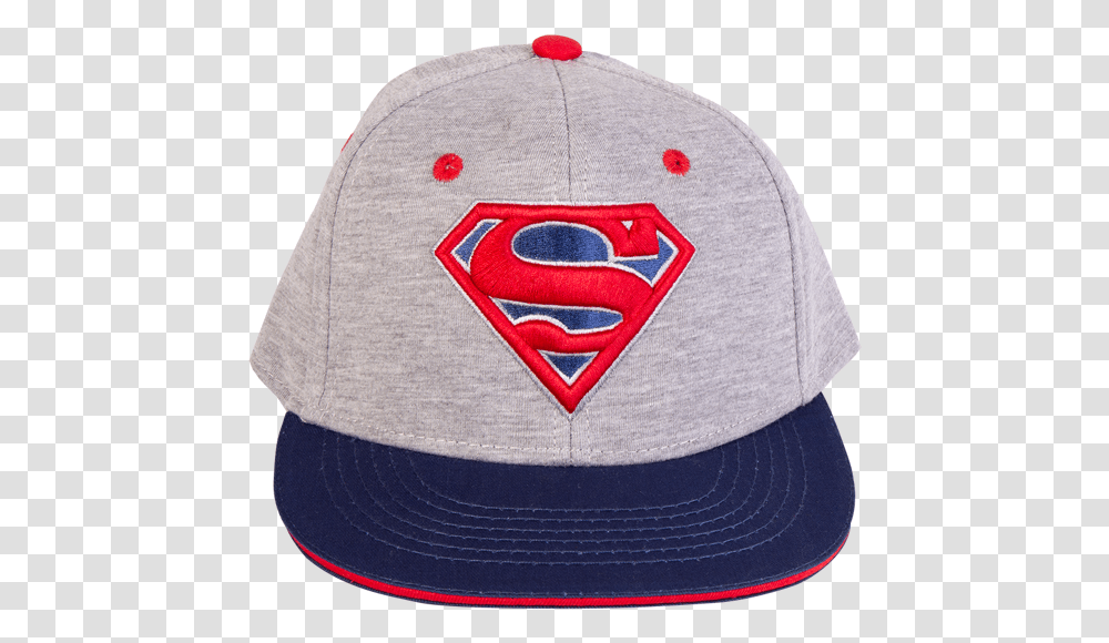 Dc Comics Superman Logo Grey Cap Baseball Cap, Clothing, Apparel, Hat Transparent Png