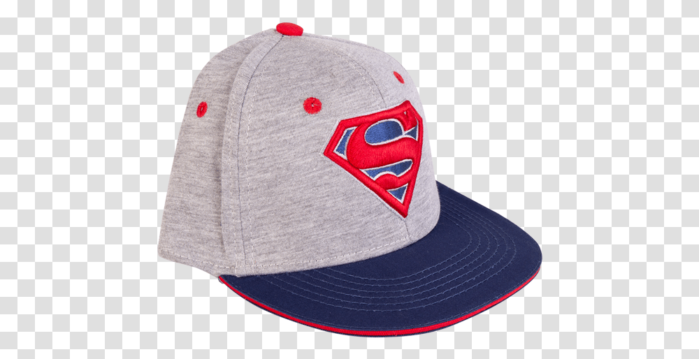 Dc Comics Superman Logo Grey Cap Baseball Cap, Clothing, Apparel, Hat Transparent Png