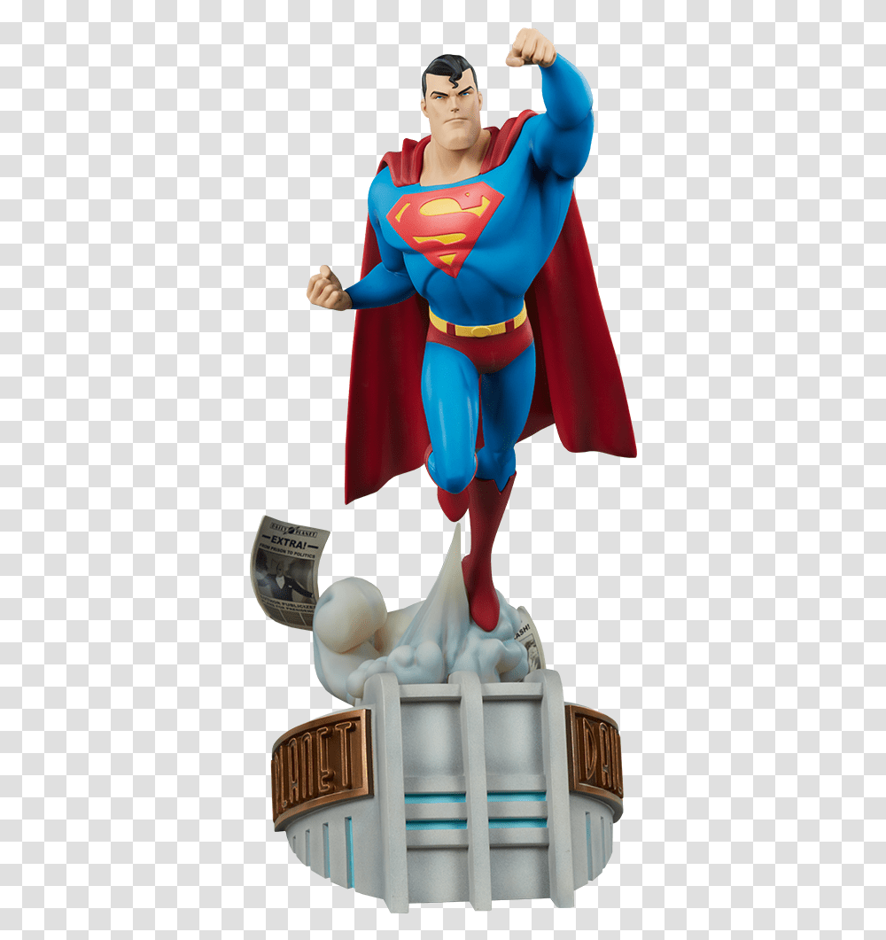Dc Comics Superman Statue By Sideshow Collectibles Superman Statue, Costume, Clothing, Apparel, Person Transparent Png