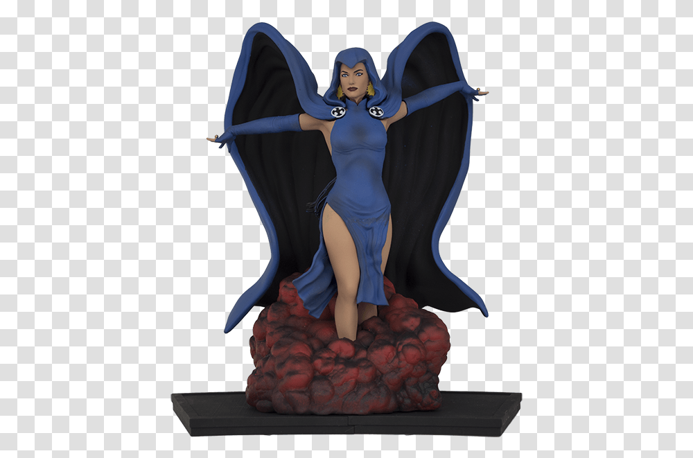 Dc Comics Teen Titans Raven Statue, Furniture, Person, Chair Transparent Png