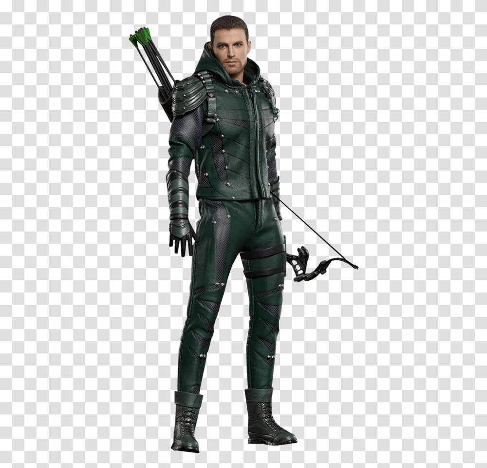 Dc Comics The Green Arrow Collectible Figure By Star Ace Toys Ltd Green Arrow Action Figures, Person, Clothing, Armor, Bronze Transparent Png