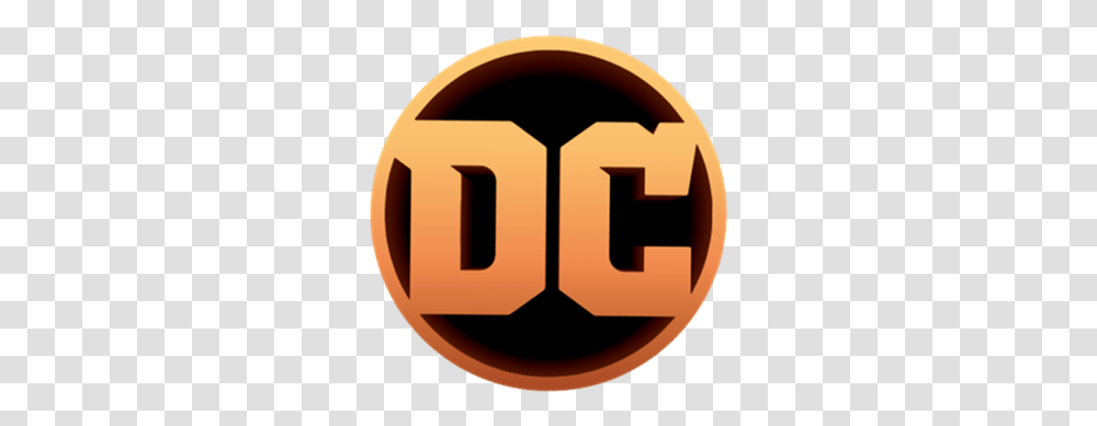 Dc Comics Universe April 2020 Dc Comics Logo Gold, Number, Symbol, Text, Label Transparent Png