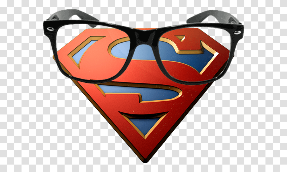 Dc Comics Universe Superman Super Girl Logo, Glasses, Accessories, Sunglasses, Label Transparent Png