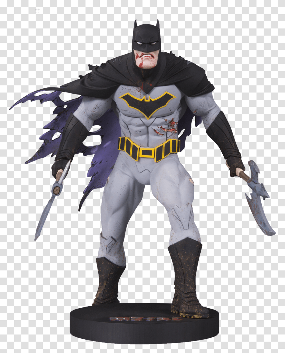 Dc Designer Series Metal Batman Statue By Capullo Batman Dark Nights Metal Statue, Person, Human, Apparel Transparent Png