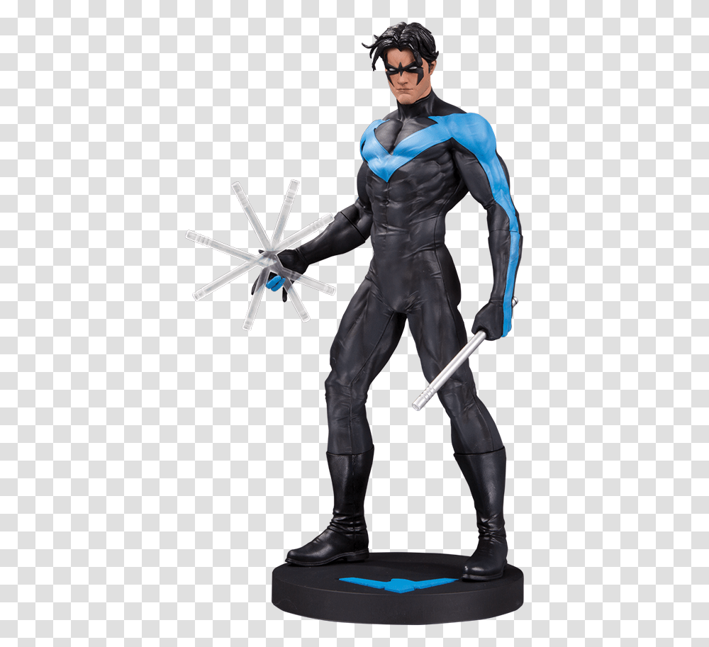 Dc Designer Series Nightwing By Jim Lee Statue, Ninja, Airplane, Person, Sunglasses Transparent Png