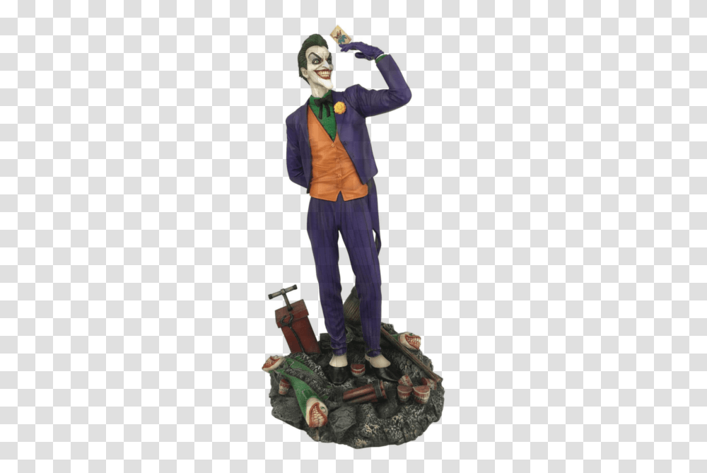 Dc Gallery Joker Figure, Person, Performer, Sleeve Transparent Png