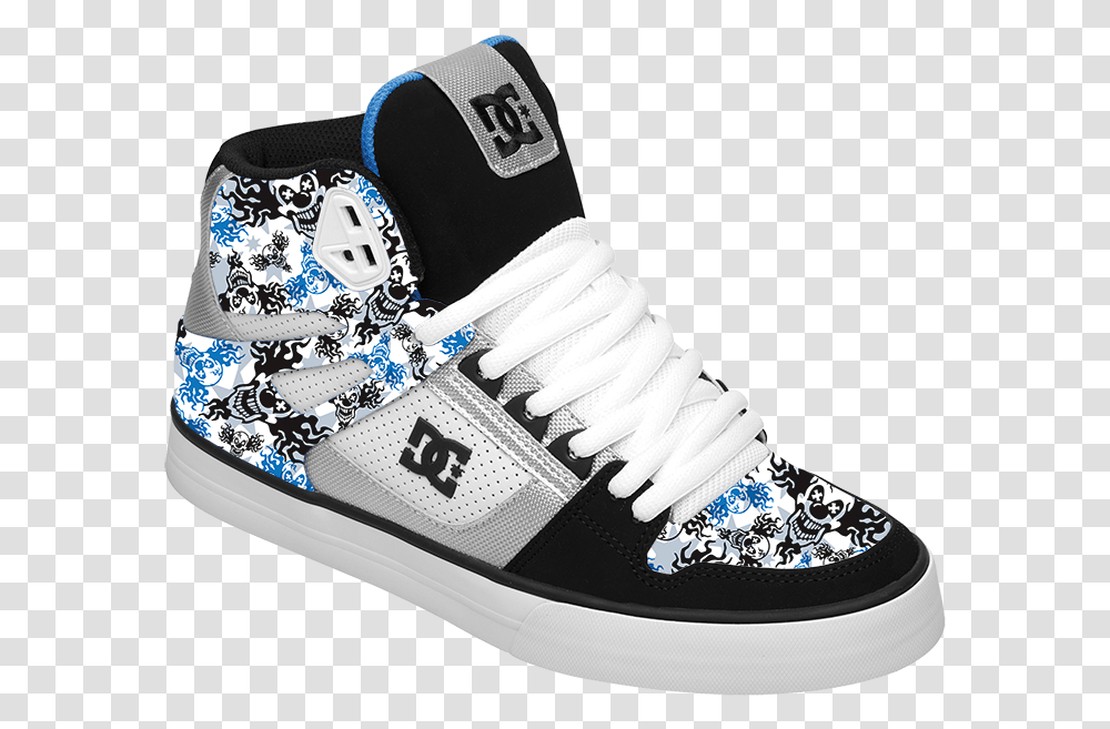 Dc Shoes Black And White, Footwear, Apparel, Sneaker Transparent Png