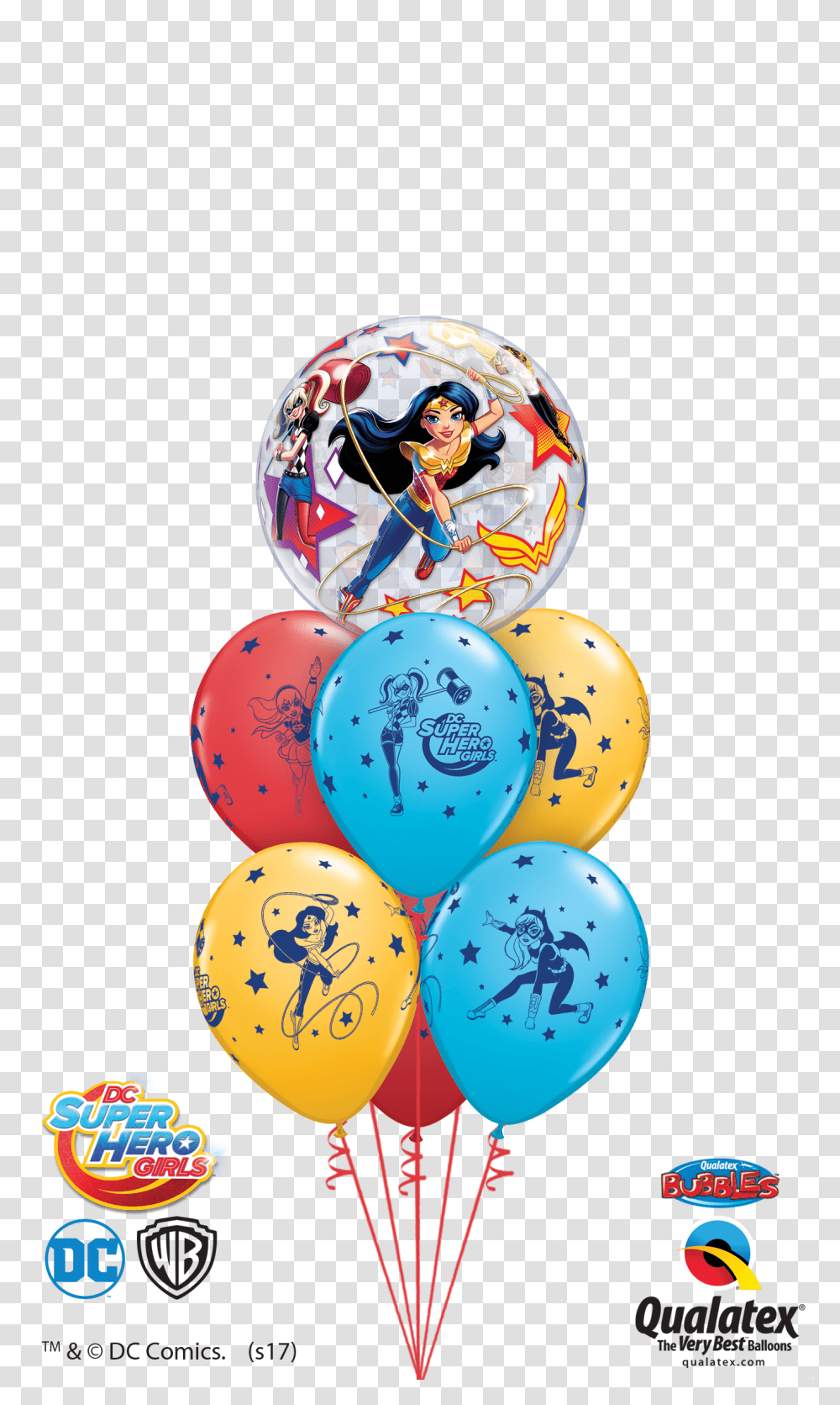 Dc Super Hero Girls At London Helium Qualatex, Ball, Balloon, Helmet Transparent Png