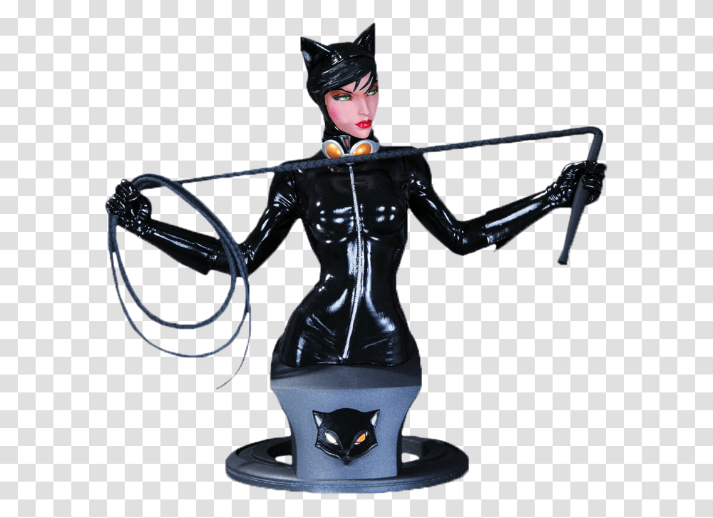 Dc Super Heroes Dc Comic Super Heroes Catwoman Bust, Toy, Latex Clothing, Pet, Mammal Transparent Png