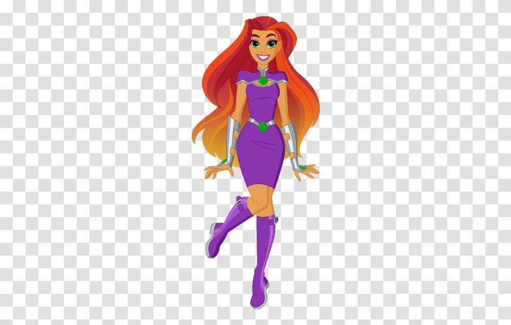 Dc Superhero Girl Star Fire, Costume, Person Transparent Png