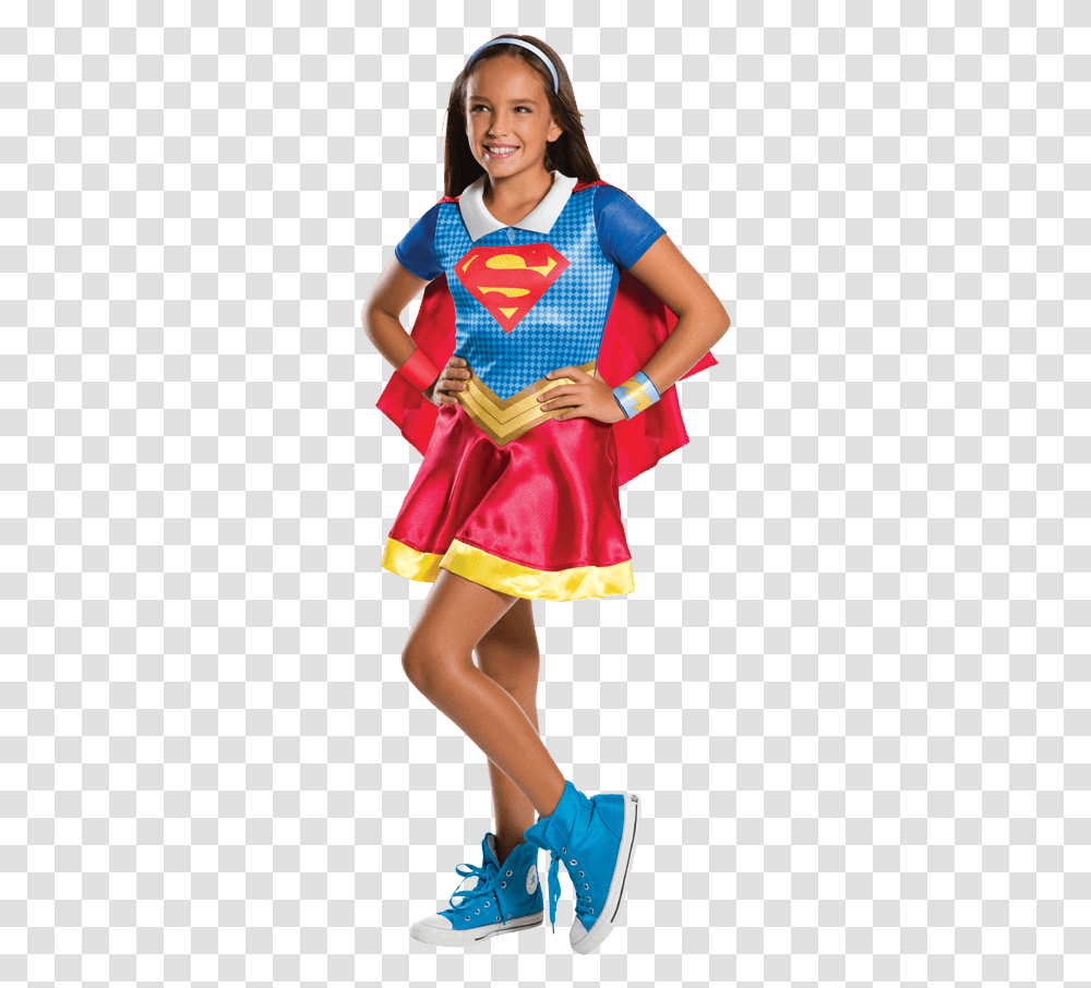 Dc Superhero Girls Supergirl Costume, Person, Human, Apparel Transparent Png