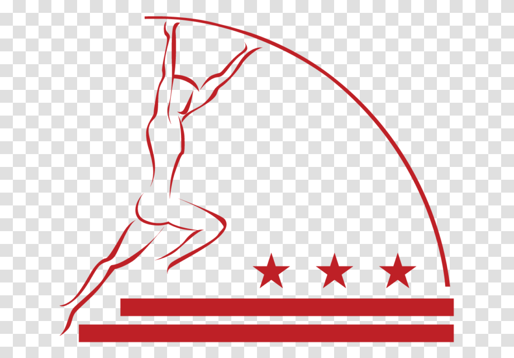Dc Vault Pole Vault Logo, Acrobatic, Symbol, Star Symbol, Bow Transparent Png