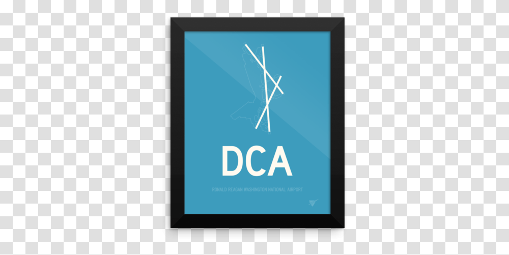 Dca Washington Airport Runway Diagram Framed Rectangle Graphic Design, Computer, Electronics, Poster, Advertisement Transparent Png