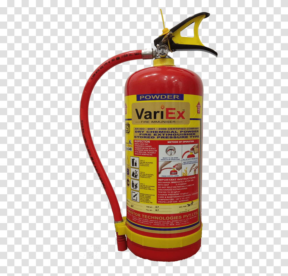 Dcp Fire Extinguisher Cartridge Type, Bottle, Cylinder Transparent Png