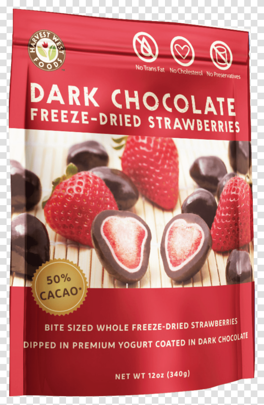 Dcs Bag Front Chocolate Freeze Dried Strawberries, Advertisement, Poster, Flyer, Paper Transparent Png