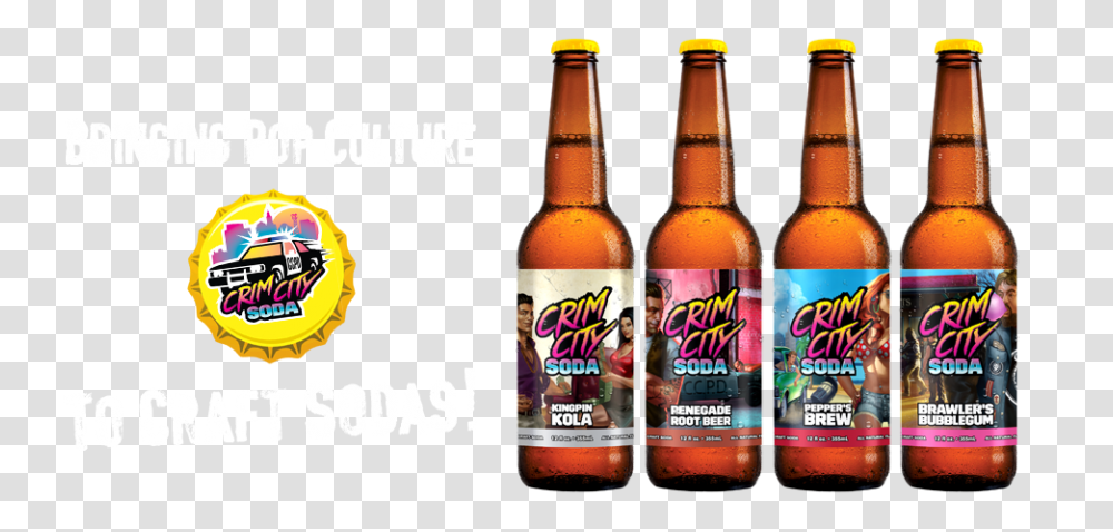 Dd Beverage Co Home Of Beaver Buzz Crim City Soda Bear N, Beer, Alcohol, Drink, Bottle Transparent Png