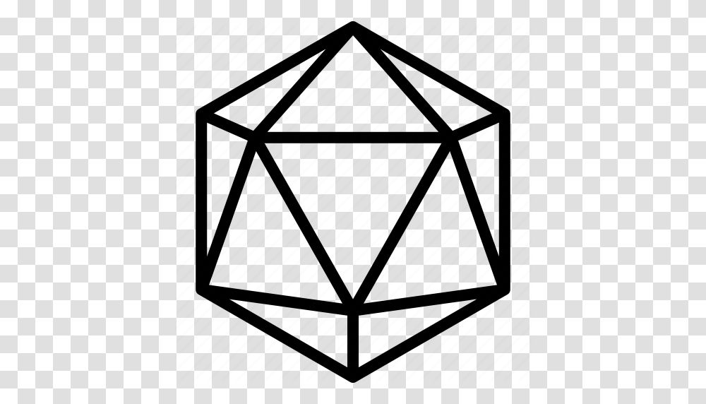Dd Dice Dragons Dungeons Icosahedron Icon, Triangle, Sphere, Lighting, Building Transparent Png