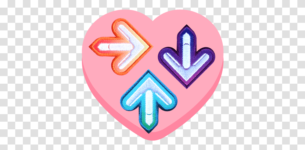 Ddr Arrow Patches Girly, Rubber Eraser, Rug, Heart, Plectrum Transparent Png