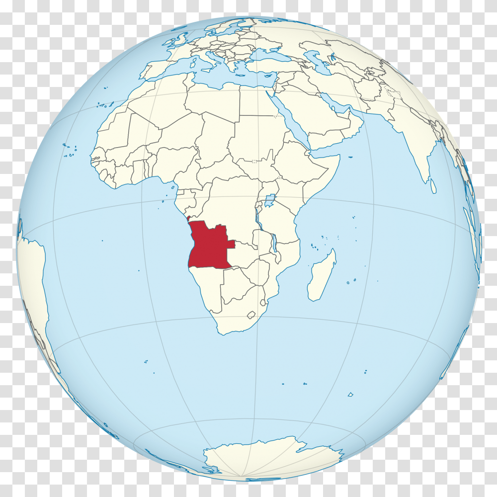 De Angola No Mapa Qatar On The Globe, Outer Space, Astronomy, Universe, Planet Transparent Png