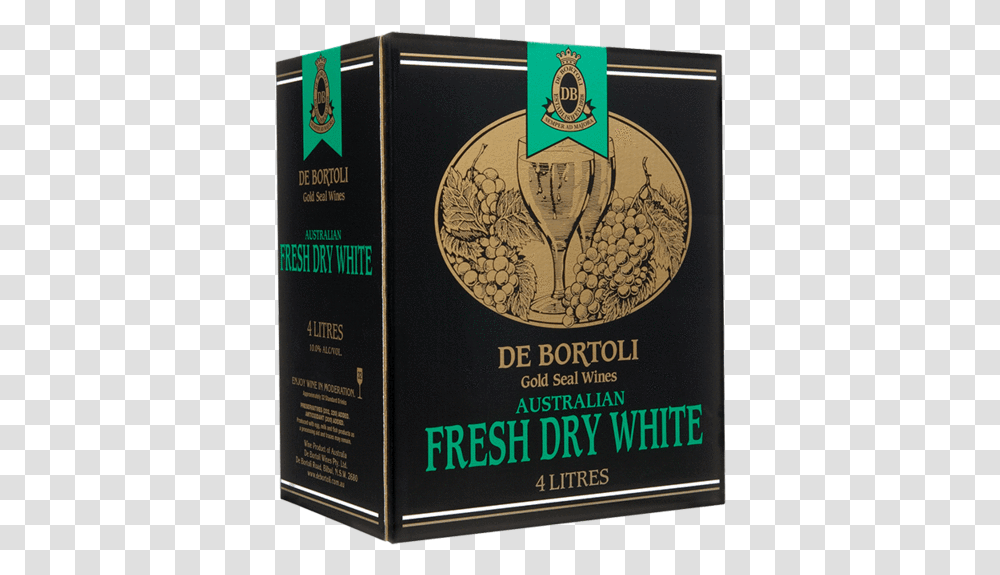 De Bortoli Gold Seal Dry White 4l Cask De Bortoli, Alcohol, Beverage, Label, Text Transparent Png