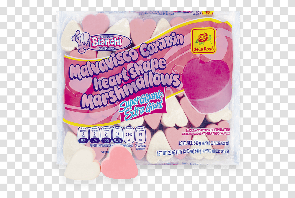 De La Rosa Super Gigante Corazn Candy, Peeps, Gum, Sweets, Food Transparent Png