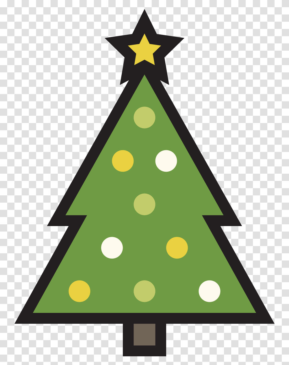 De Linear Color Christmas Tree Icon Christmas Icons, Triangle, Symbol, Star Symbol, Cone Transparent Png