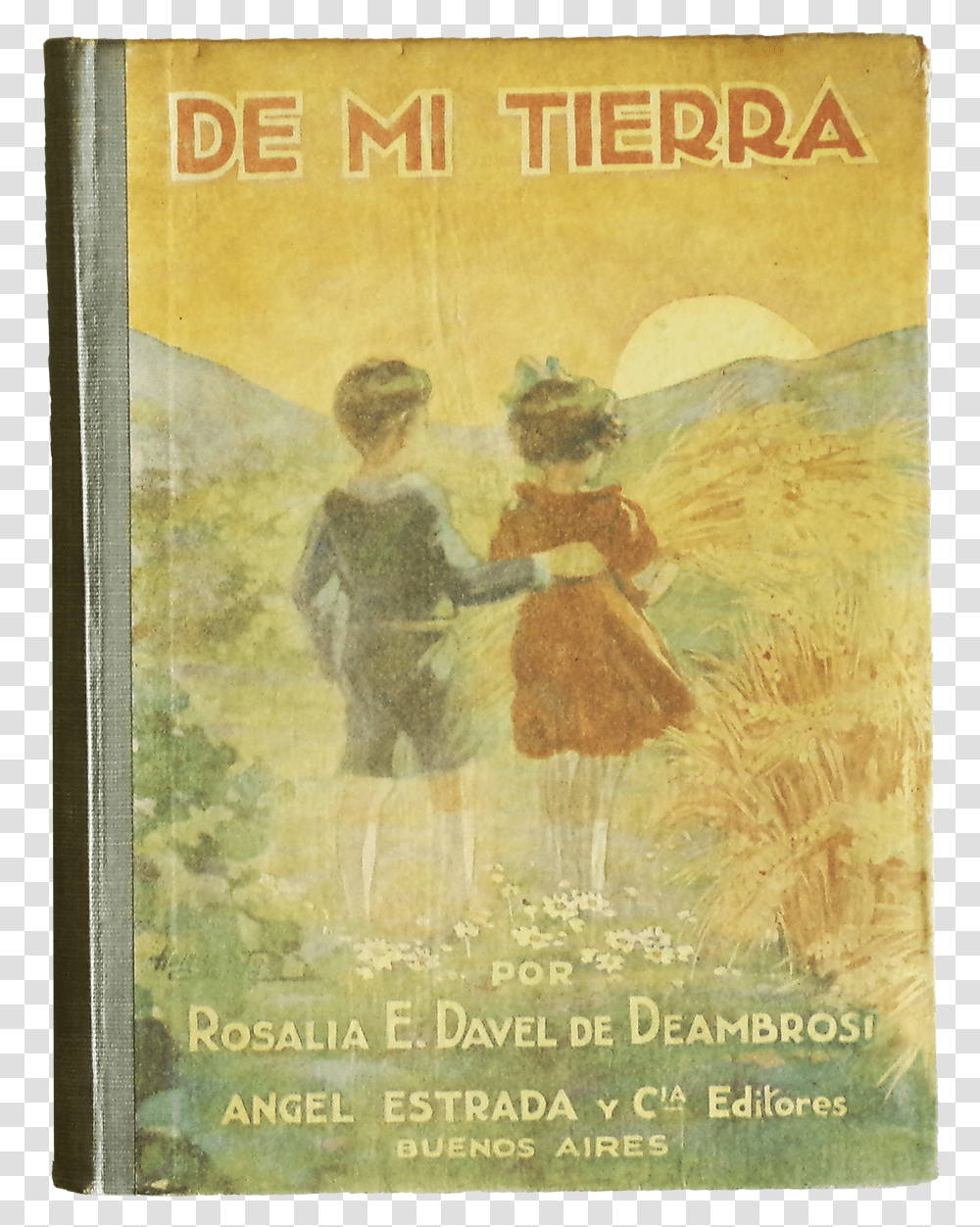 De Mi Tierra Libro De Lectura 1942 Estrada, Person, Human, Poster, Advertisement Transparent Png