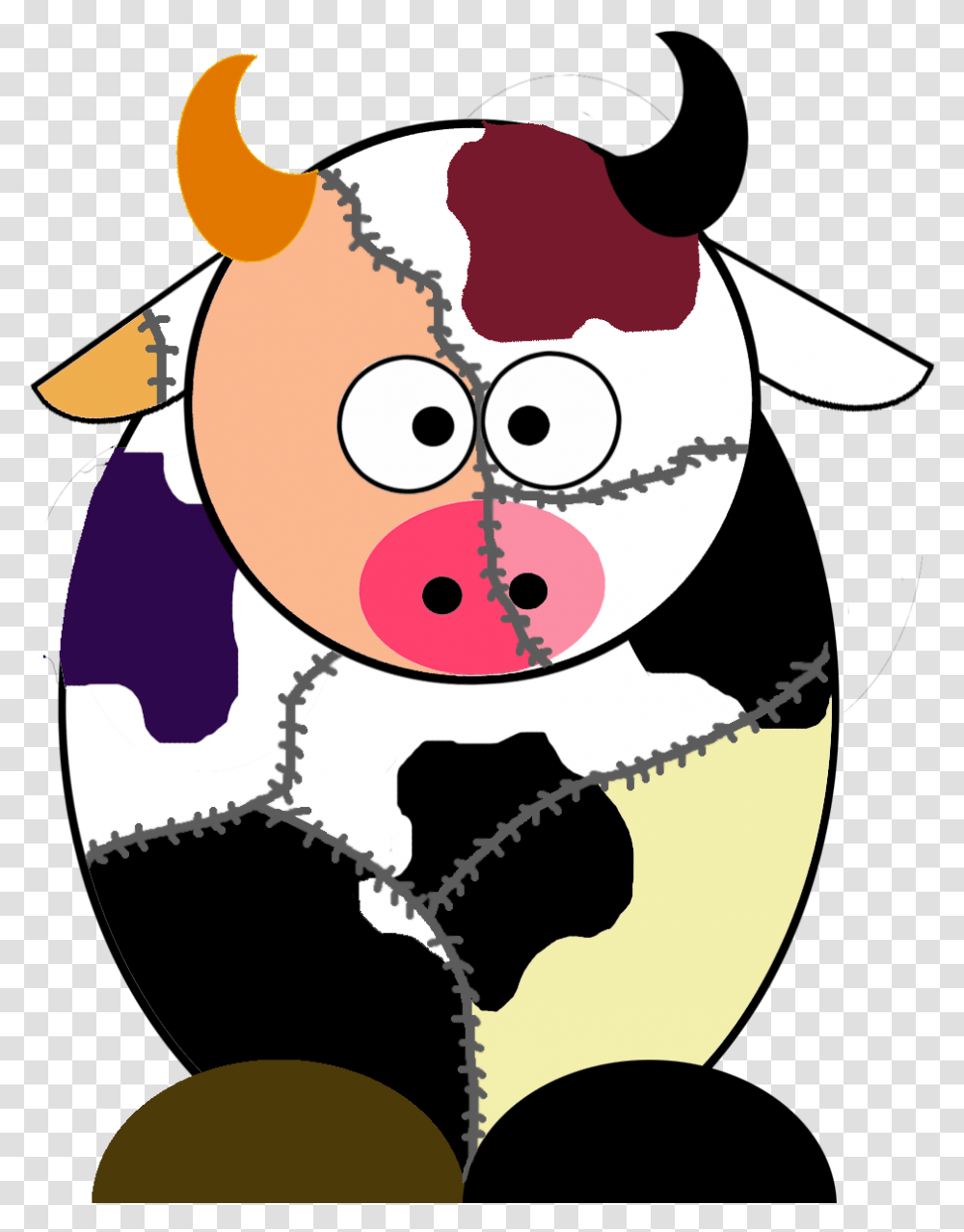 Dead Clipart Franken Cow, Face Transparent Png