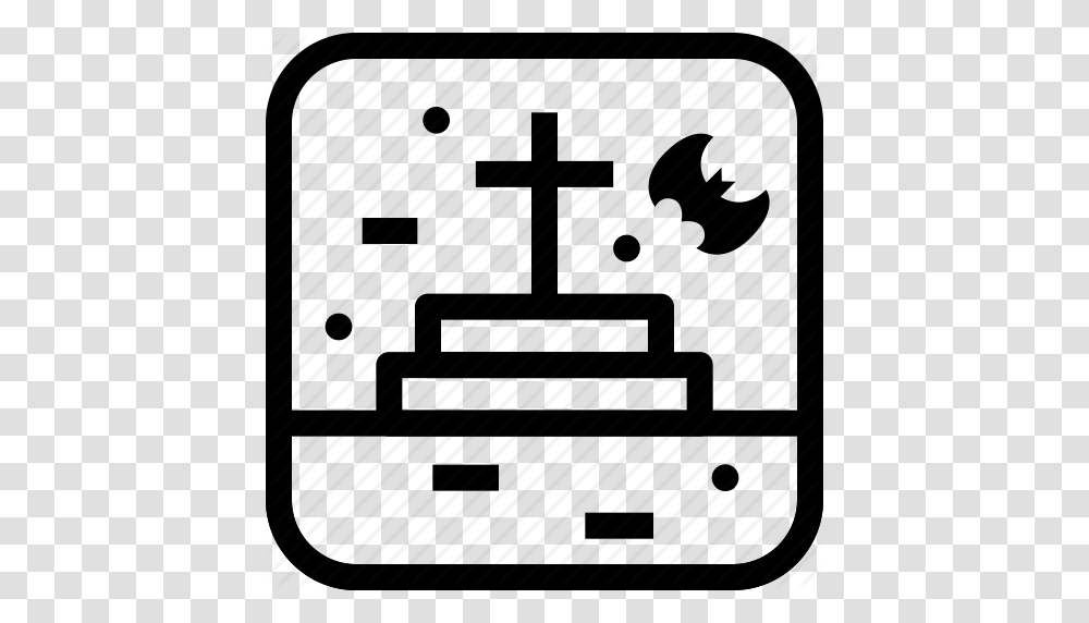 Dead Death Ghost Grave Graveyard Halloween Spooky Icon, Number, Piano Transparent Png
