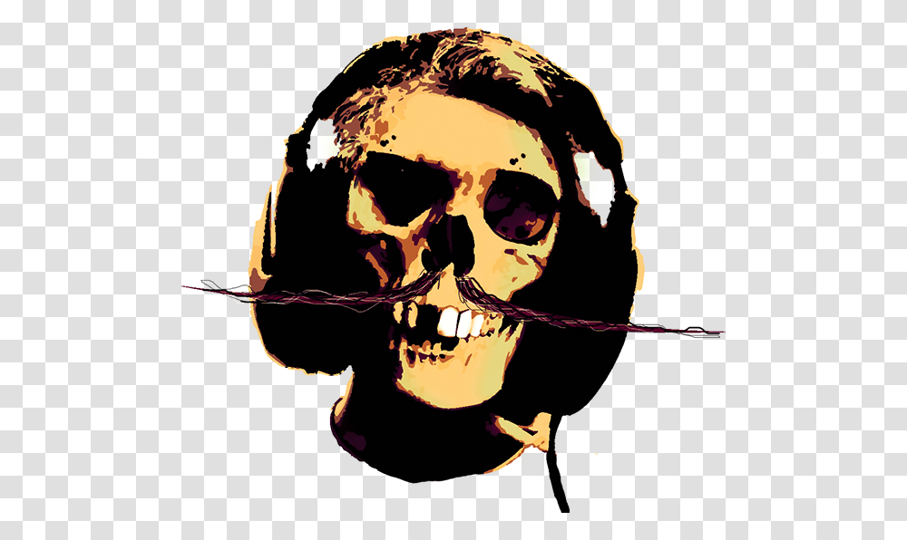 Dead Dj Skeleton Death Skull Print Poster Download Contra L, Person, Human, Teeth, Mouth Transparent Png