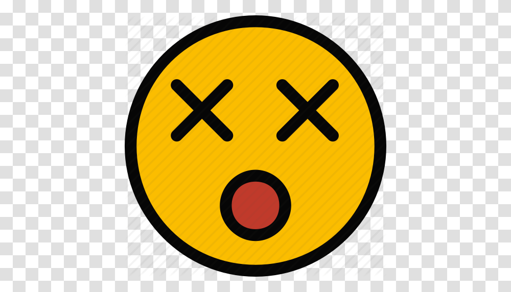 Dead Emoji Emoticon Face Icon, Road Sign, Parade Transparent Png