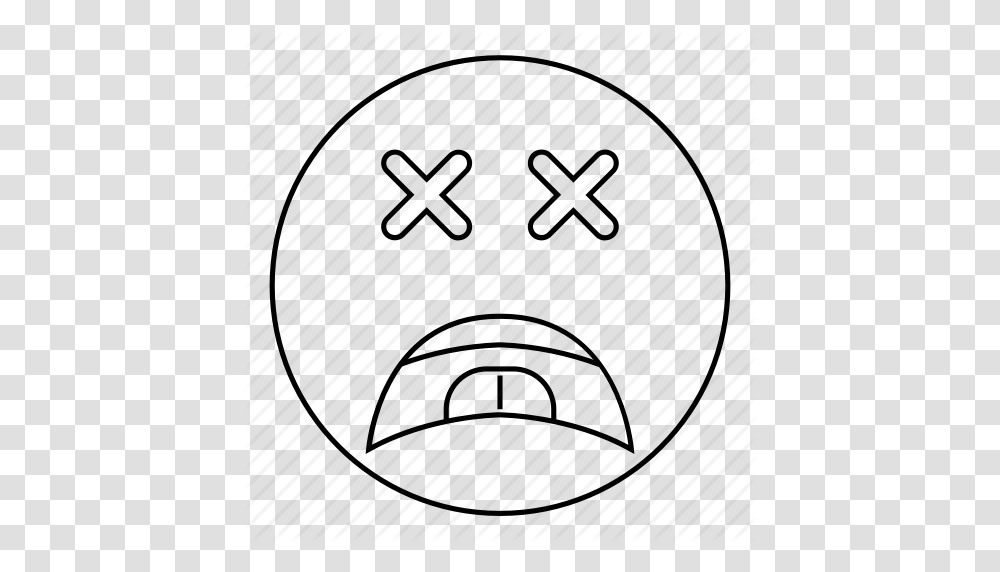 Dead Emoji Emoticon Face Sad Smiley Icon, Clock, Digital Clock Transparent Png