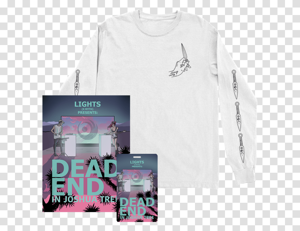 Dead End Joshua Tree Bundle Lights Long Sleeve, Clothing, Apparel, T-Shirt, Poster Transparent Png