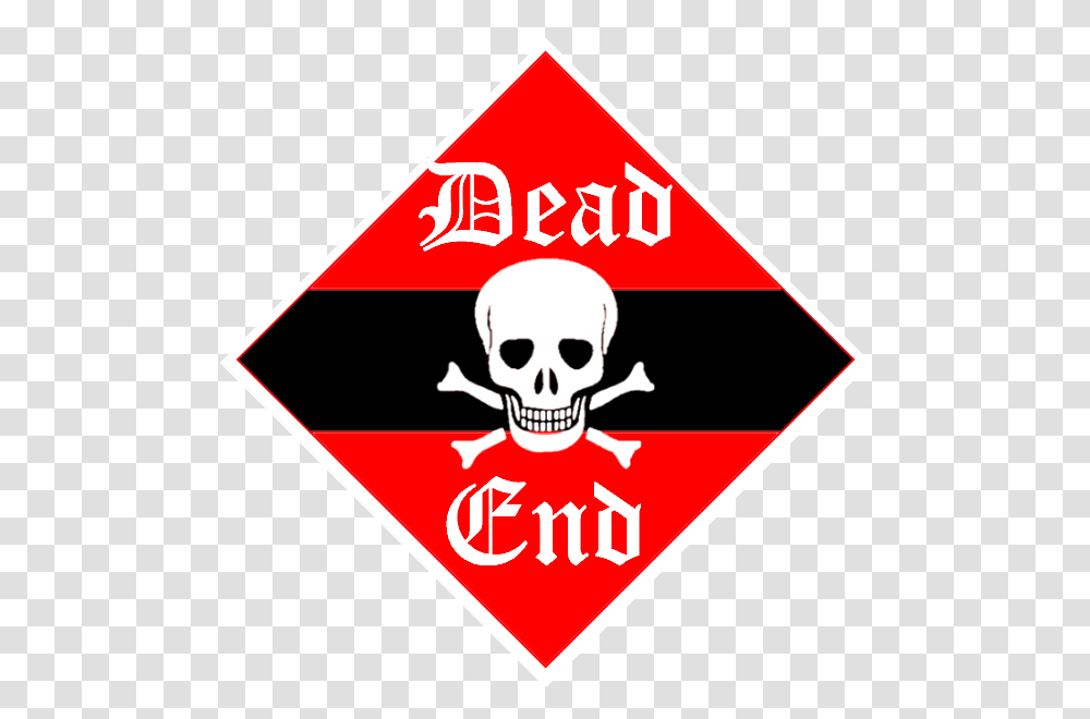 Dead End4 Skull And Crossbones, Pirate, Label Transparent Png