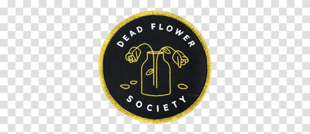 Dead Flower Society Patch Label, Logo, Trademark Transparent Png