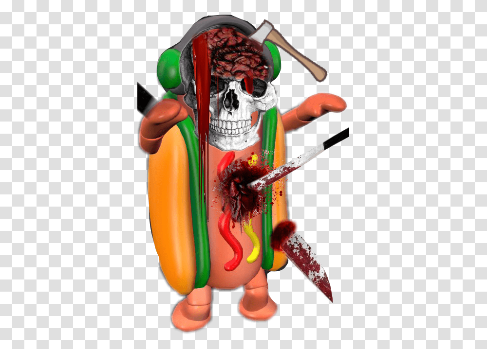 Dead Hotdog Snapchat Snapchathotdog Deadhotdog Restinpe, Toy, Costume, Brush Transparent Png