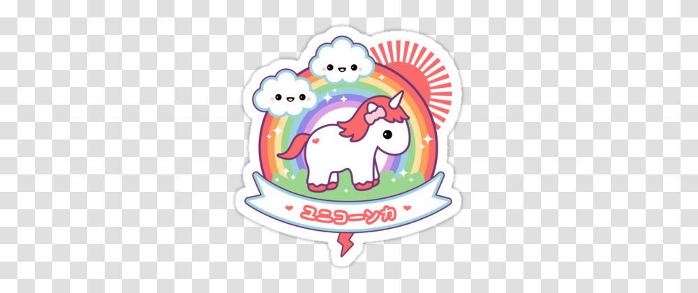 Dead Inside Cute Rainbow Unicorn Unisex T Shirt Cute Stickers, Birthday Cake, Dessert, Food, Cream Transparent Png