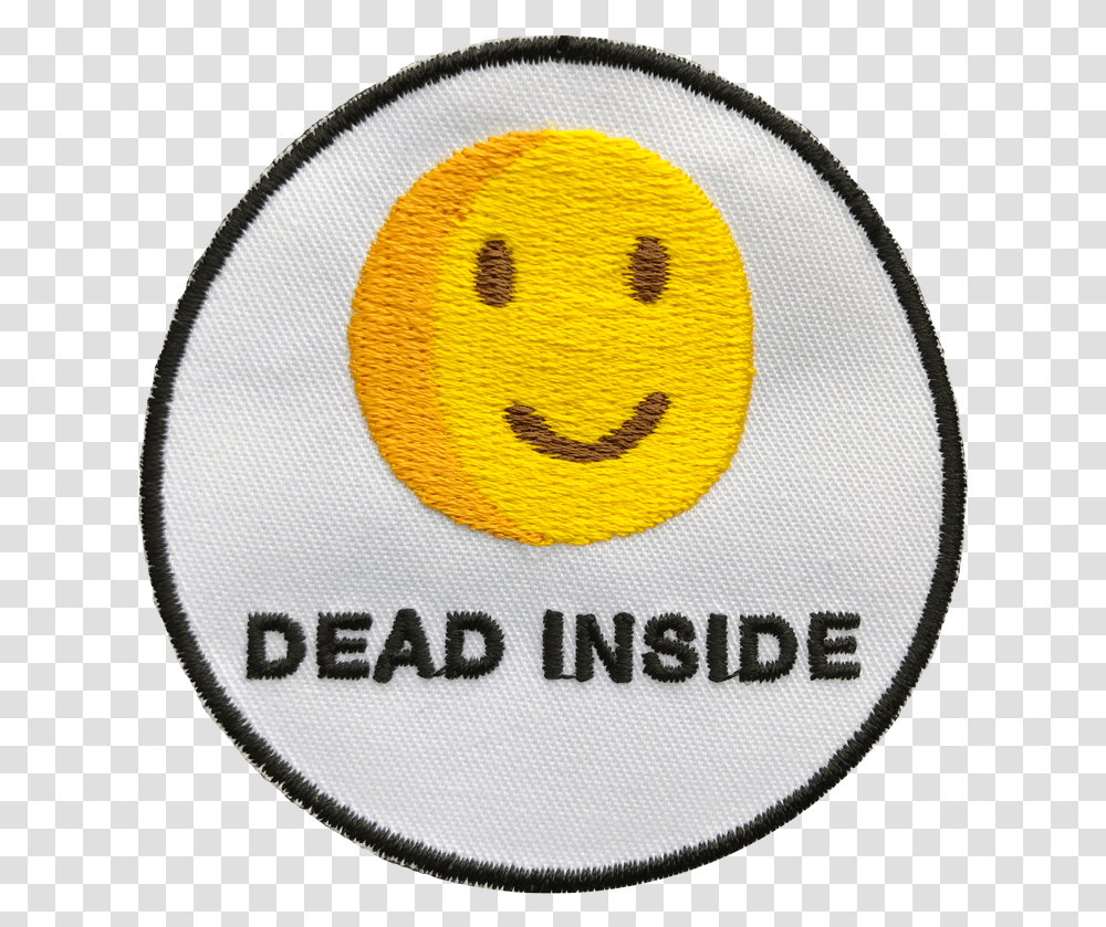 Dead Inside Patch By Existential Emoji, Logo, Trademark, Rug Transparent Png