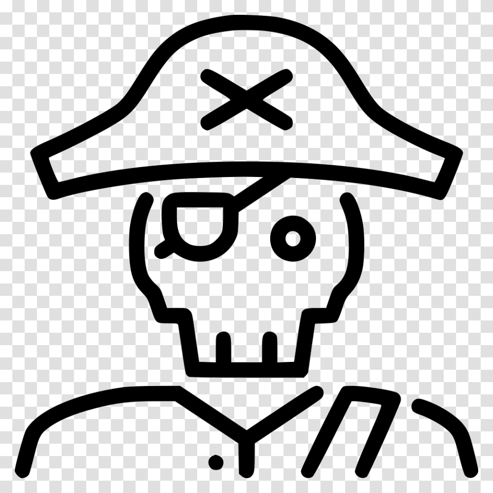 Dead Pirate Pirate Vector, Stencil, First Aid, Face Transparent Png