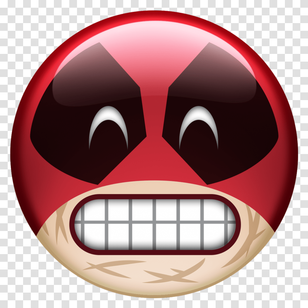 Dead Pool Emoji, Label, Sticker, Jaw Transparent Png