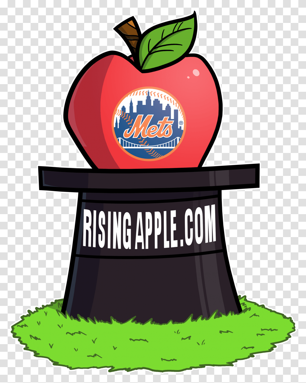 Dead Rising Clipart Apple Logos And Uniforms Of The New York Mets, Label, Plant, Food Transparent Png